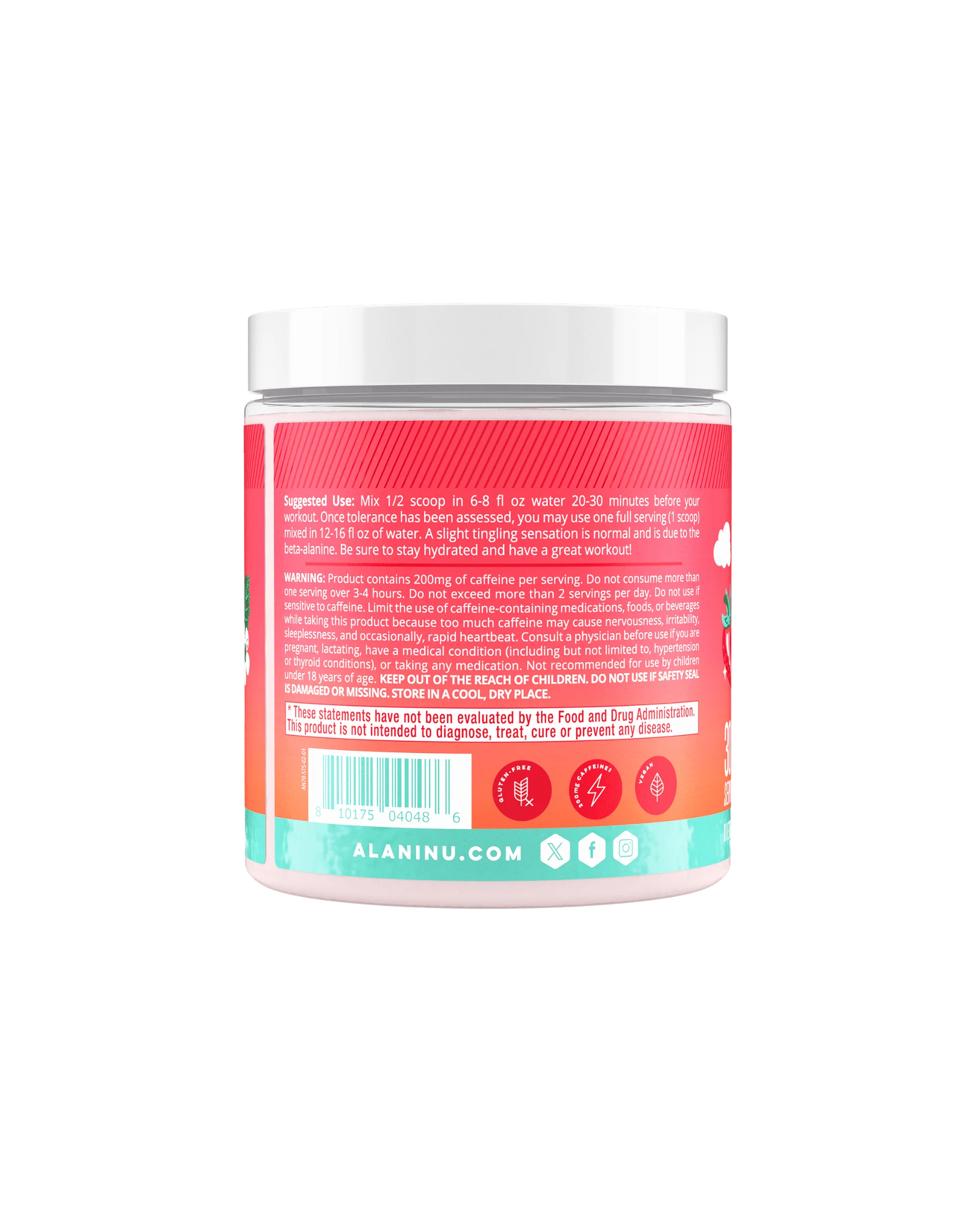 Alani Nu Featured Pre-Workout - Strawberry Sunrise - Image 6