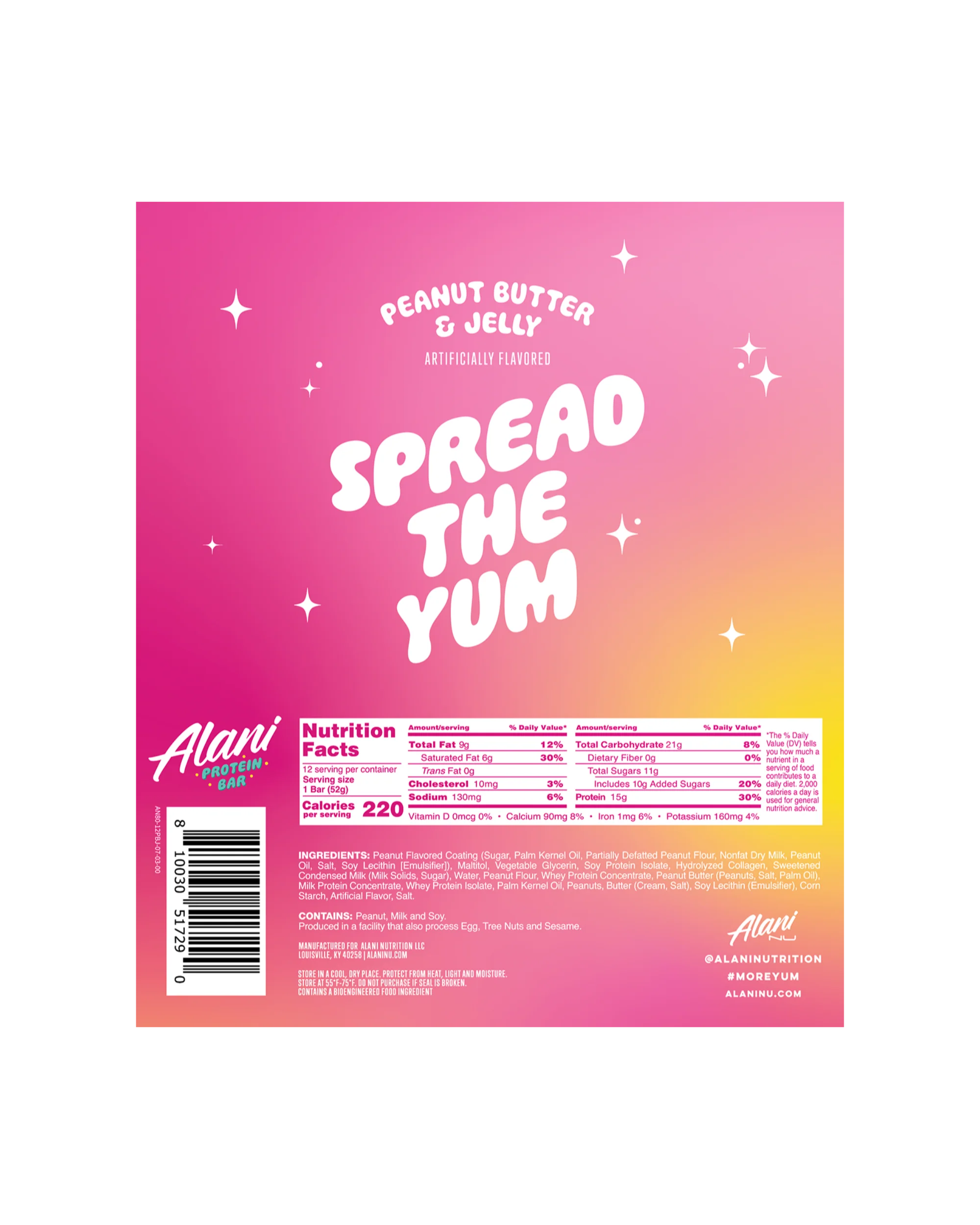 Alani Nu Featured Protein Bar - Peanut Butter & Jelly - Image 7