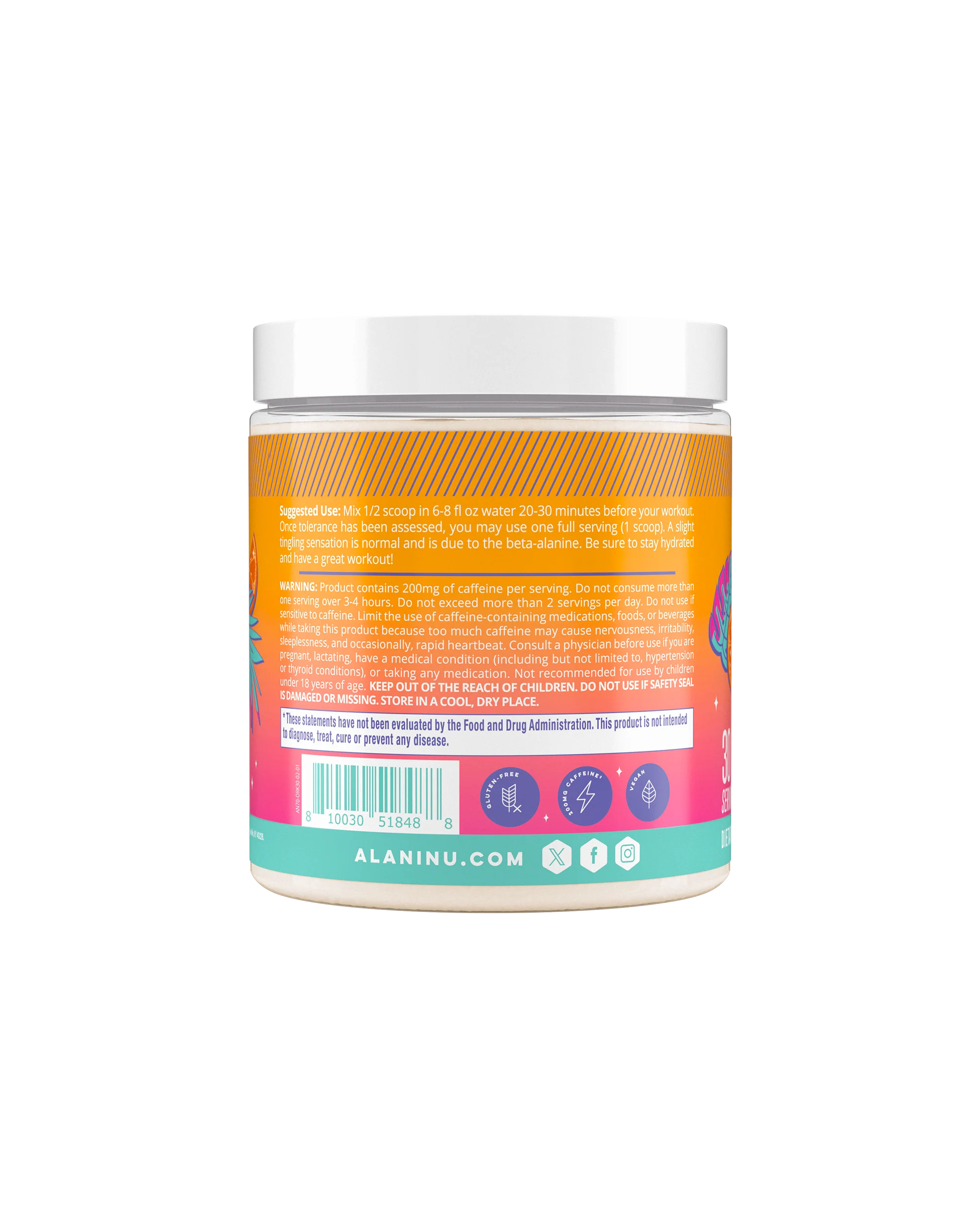 Alani Nu Featured Pre-Workout - Orange Kiss - Image 5