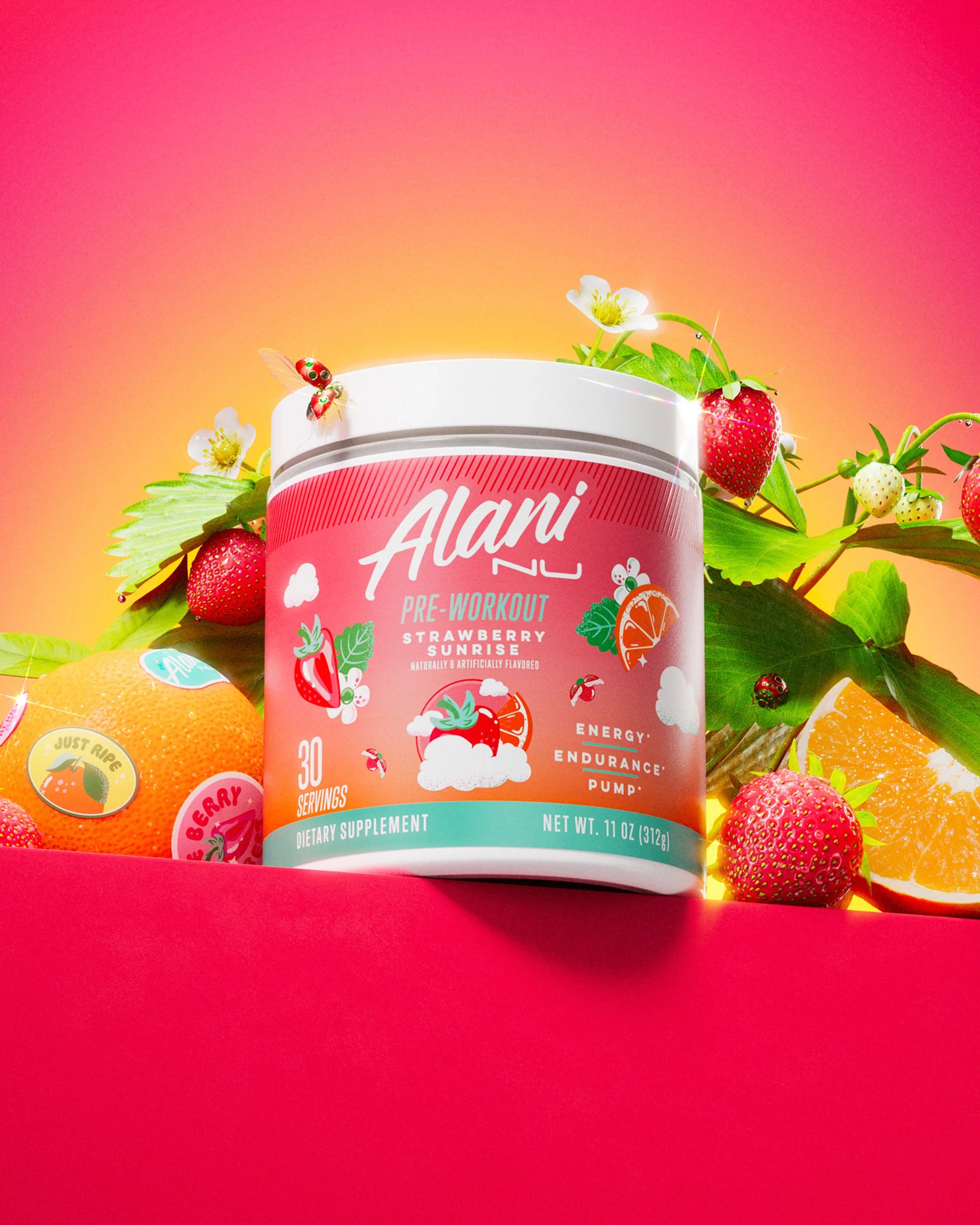 Alani Nu Featured Pre-Workout - Strawberry Sunrise - Image 3
