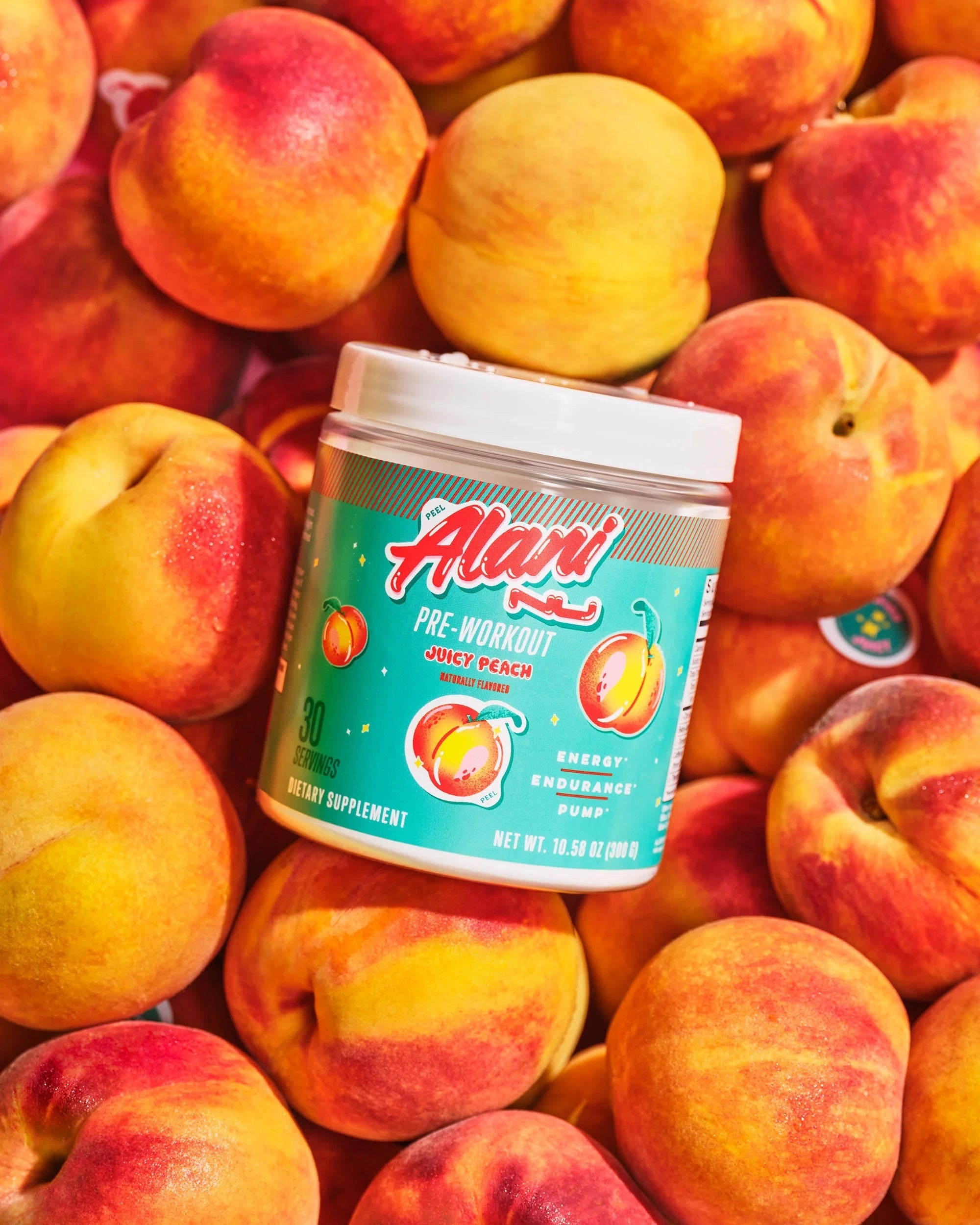 Alani Nu Featured Pre-Workout - Juicy Peach - Image 4