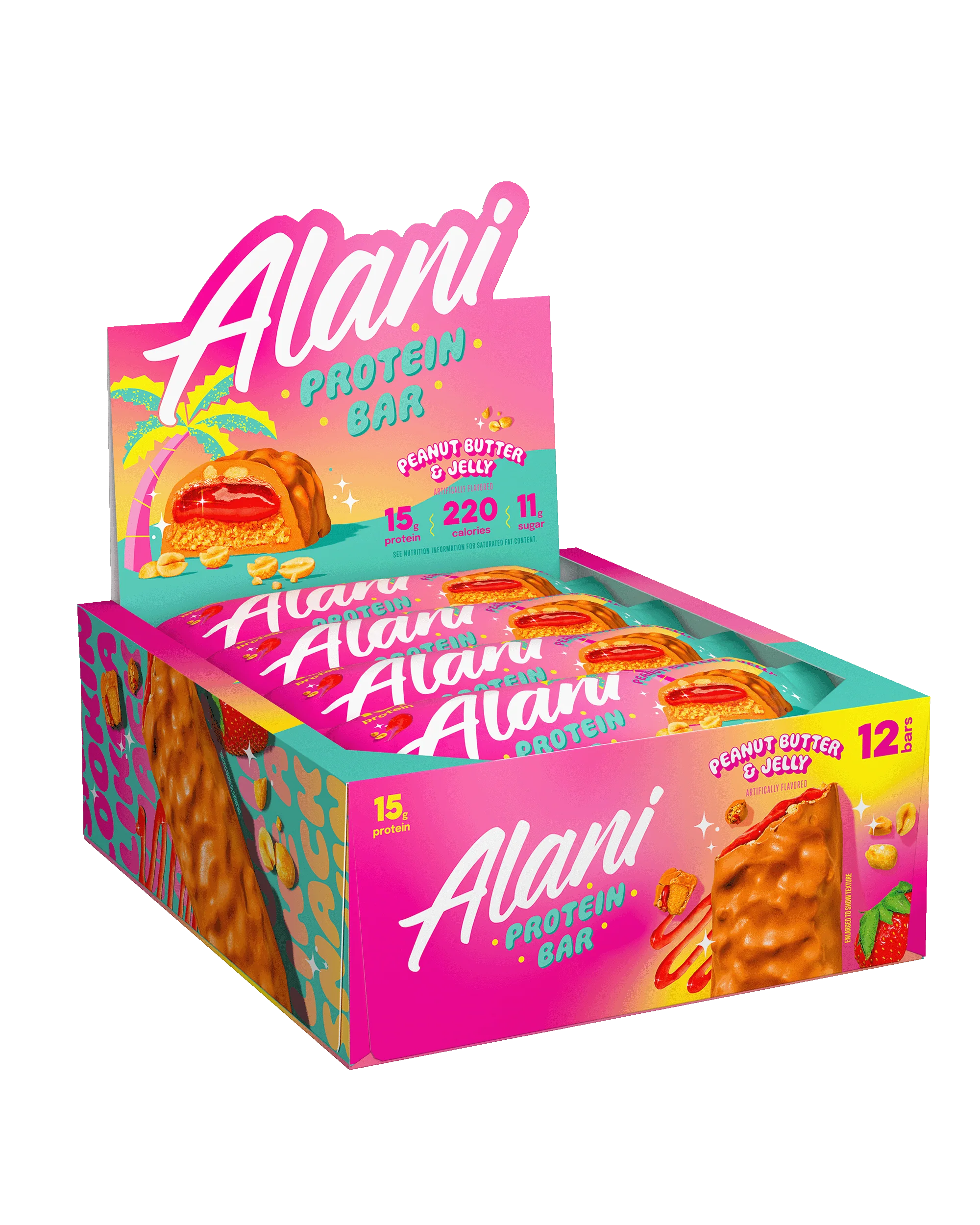 Alani Nu Featured Protein Bar - Peanut Butter & Jelly - Image 6