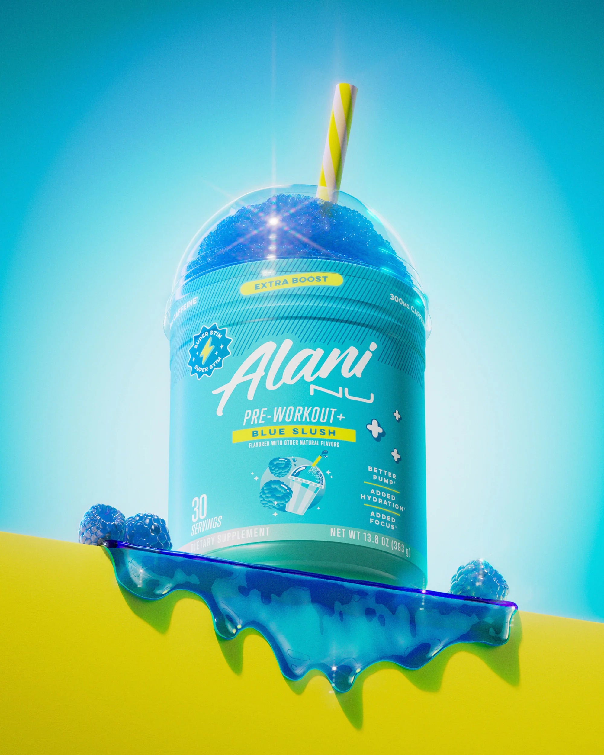 Alani Nu Featured Pre-Workout+ - Blue Slush - Image 3