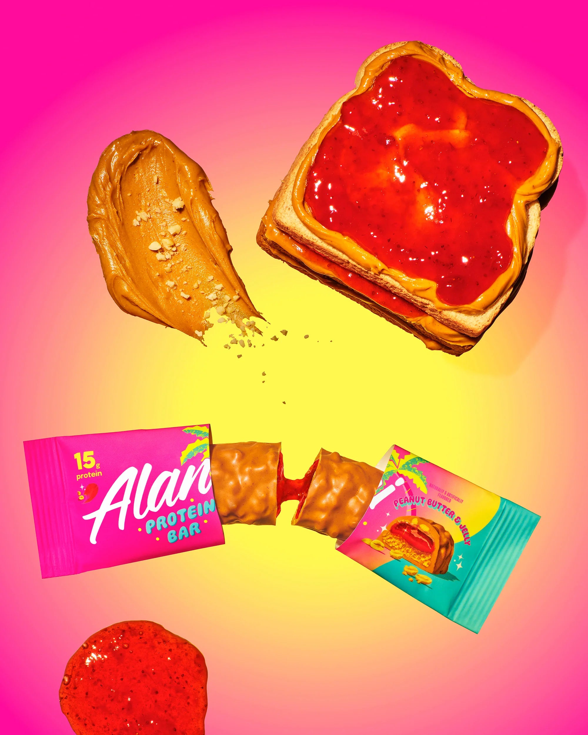 Alani Nu Featured Protein Bar - Peanut Butter & Jelly - Image 2