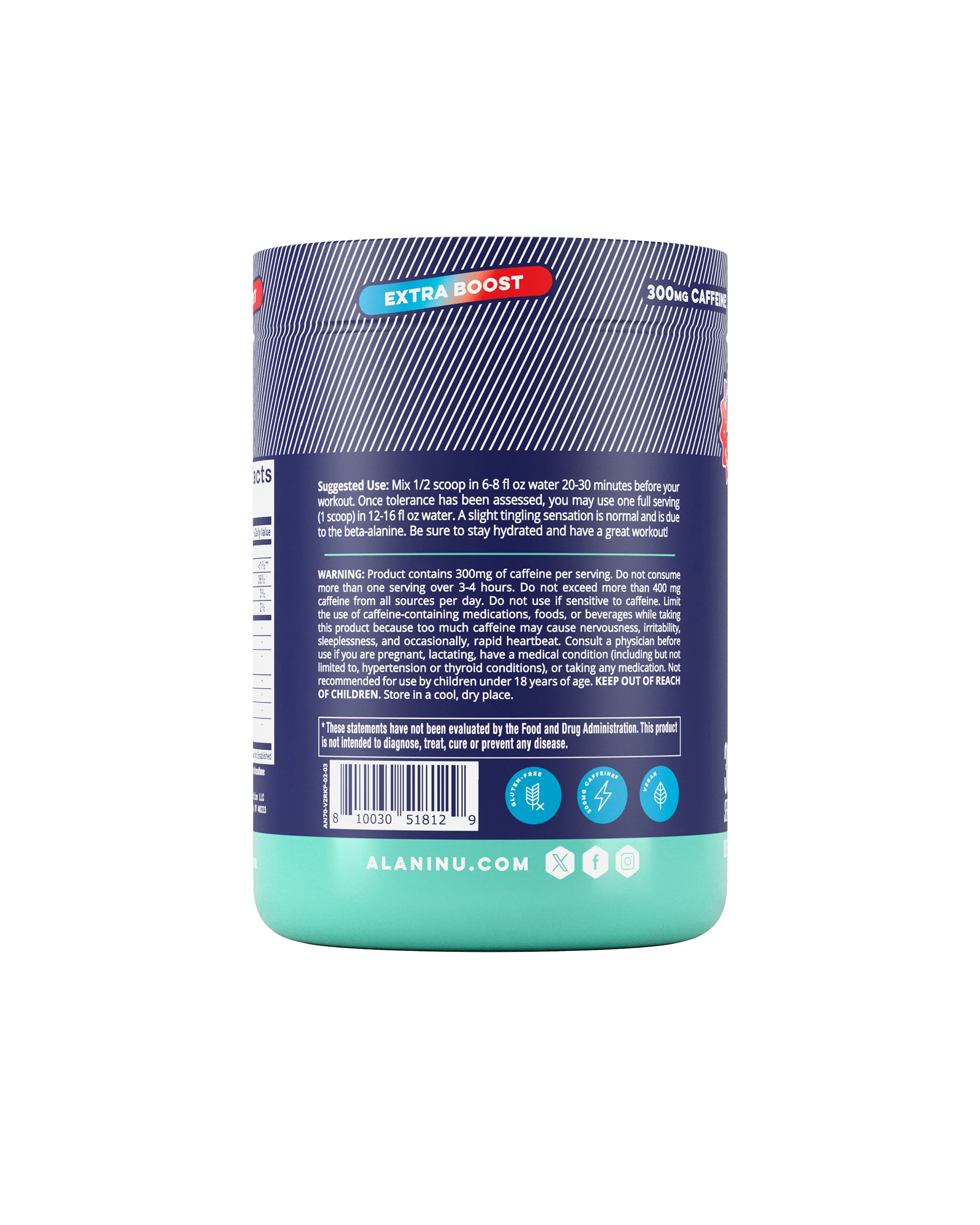 Alani Nu Featured Pre-Workout+ - Rocket Pop - Image 4