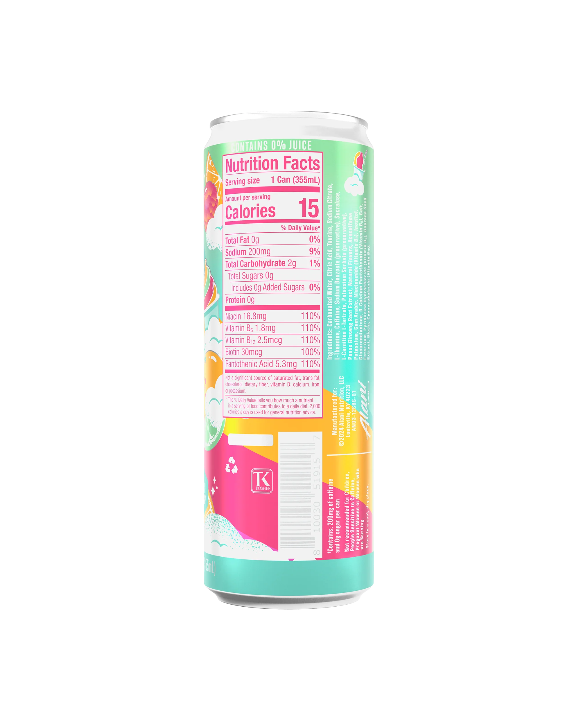 Alani Nu Featured Energy Drink - Sherbet Swirl - Image 6
