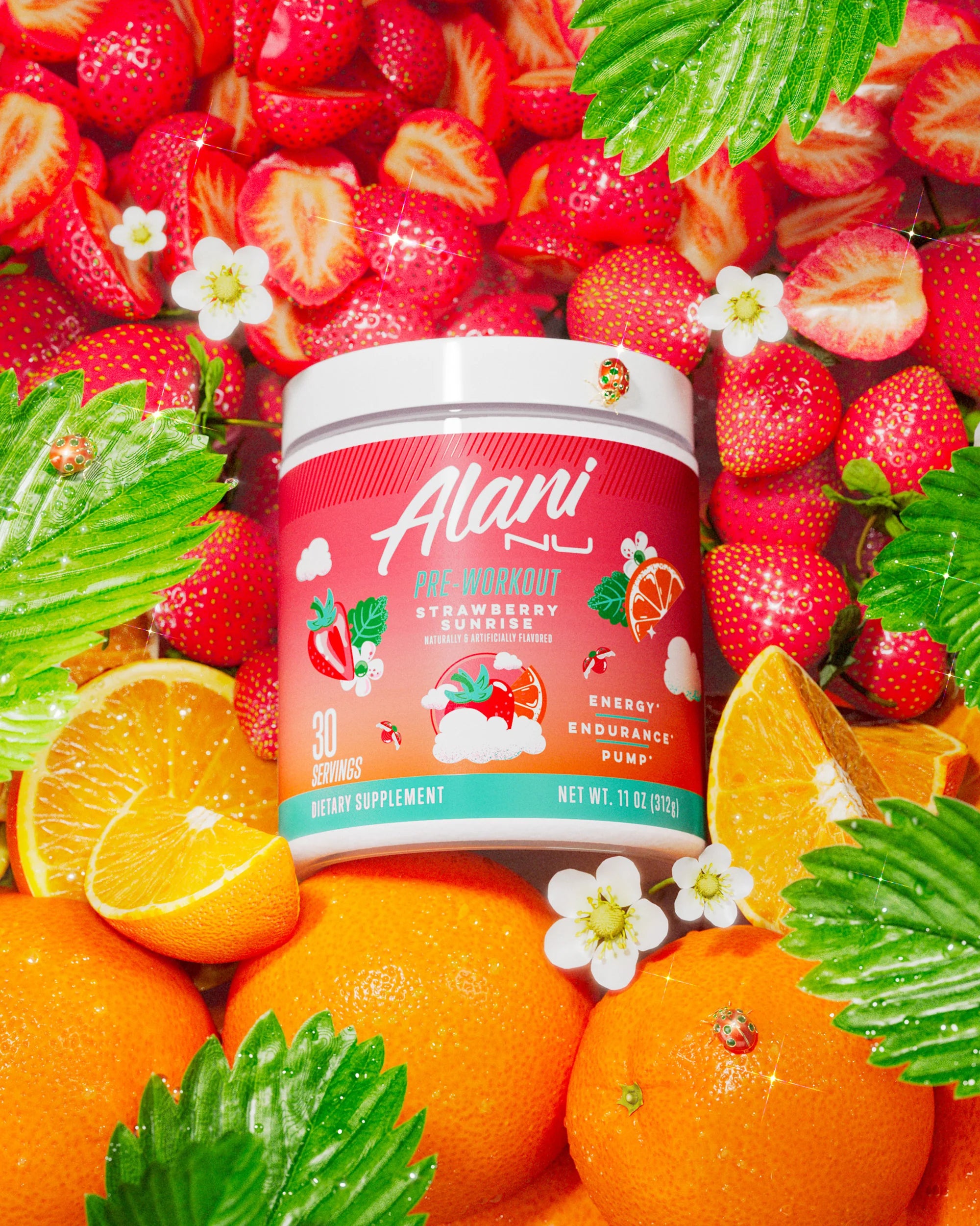Alani Nu Featured Pre-Workout - Strawberry Sunrise - Image 2