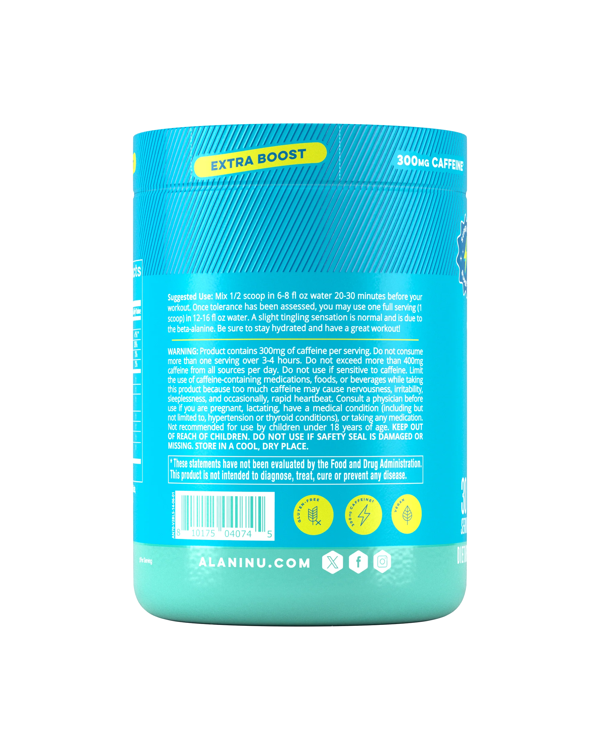 Alani Nu Featured Pre-Workout+ - Blue Slush - Image 7