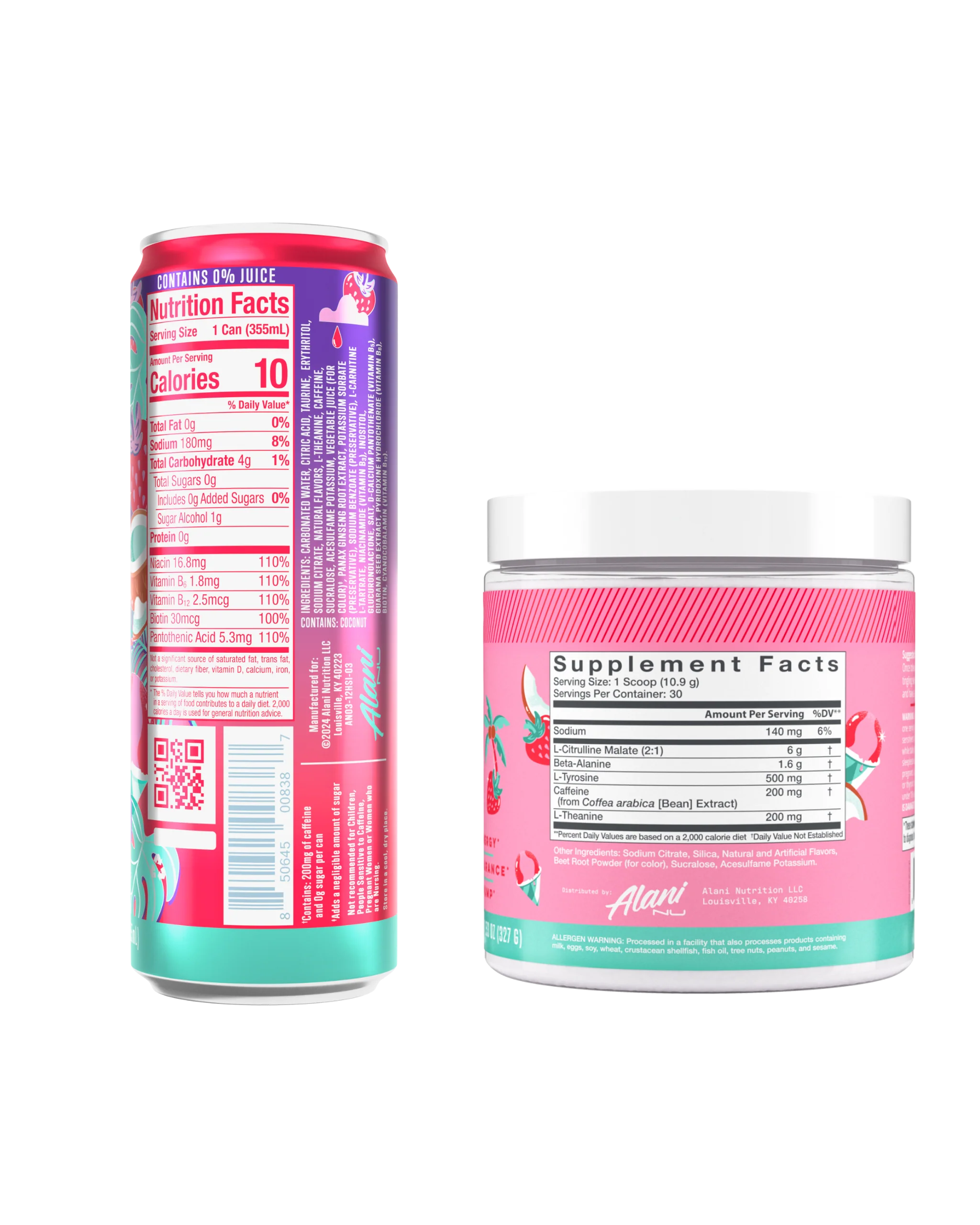 Alani Nu Featured Energy Drink & Pre-Workout - Hawaiian Shaved Ice - Image 3