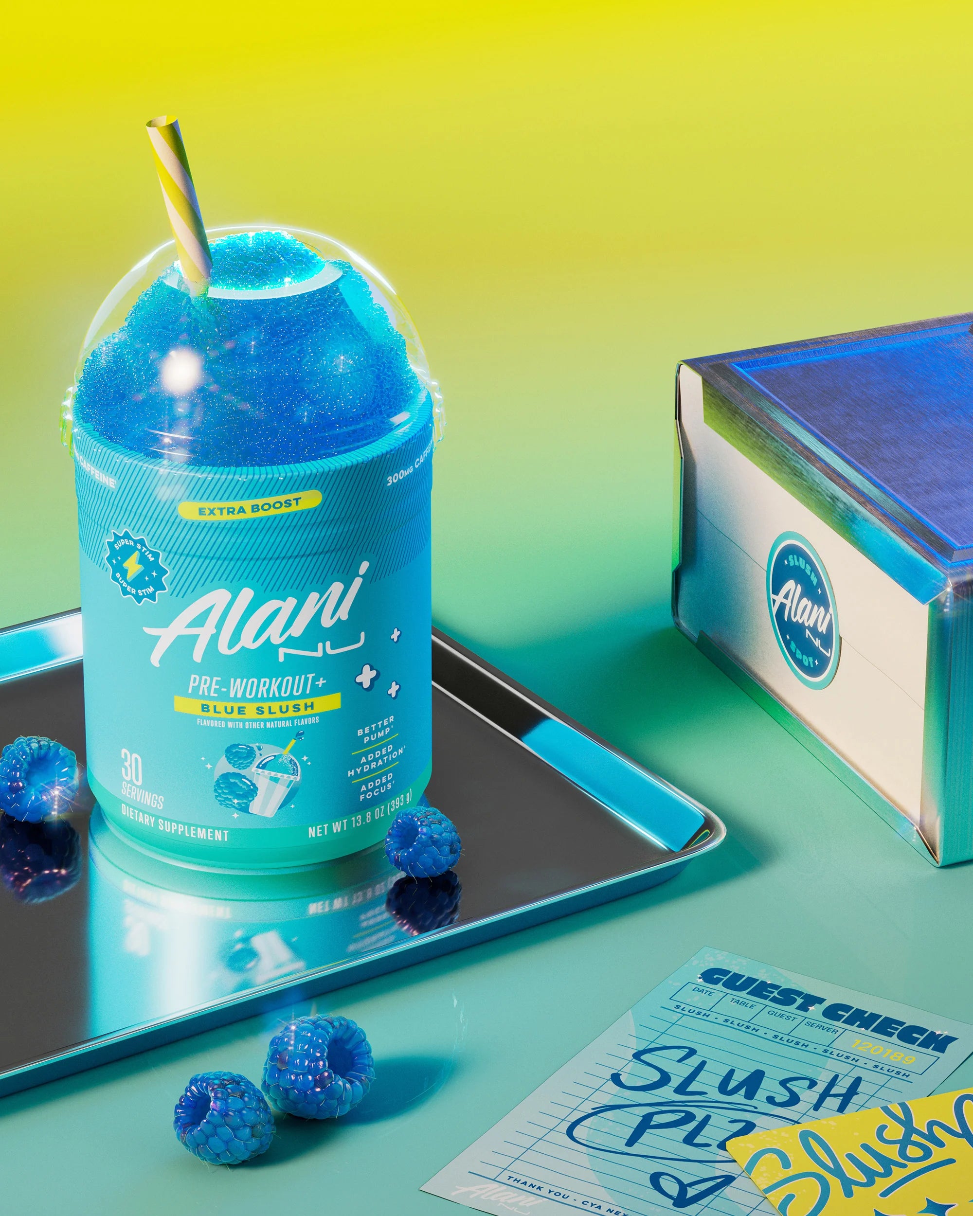 Alani Nu Featured Pre-Workout+ - Blue Slush - Image 2