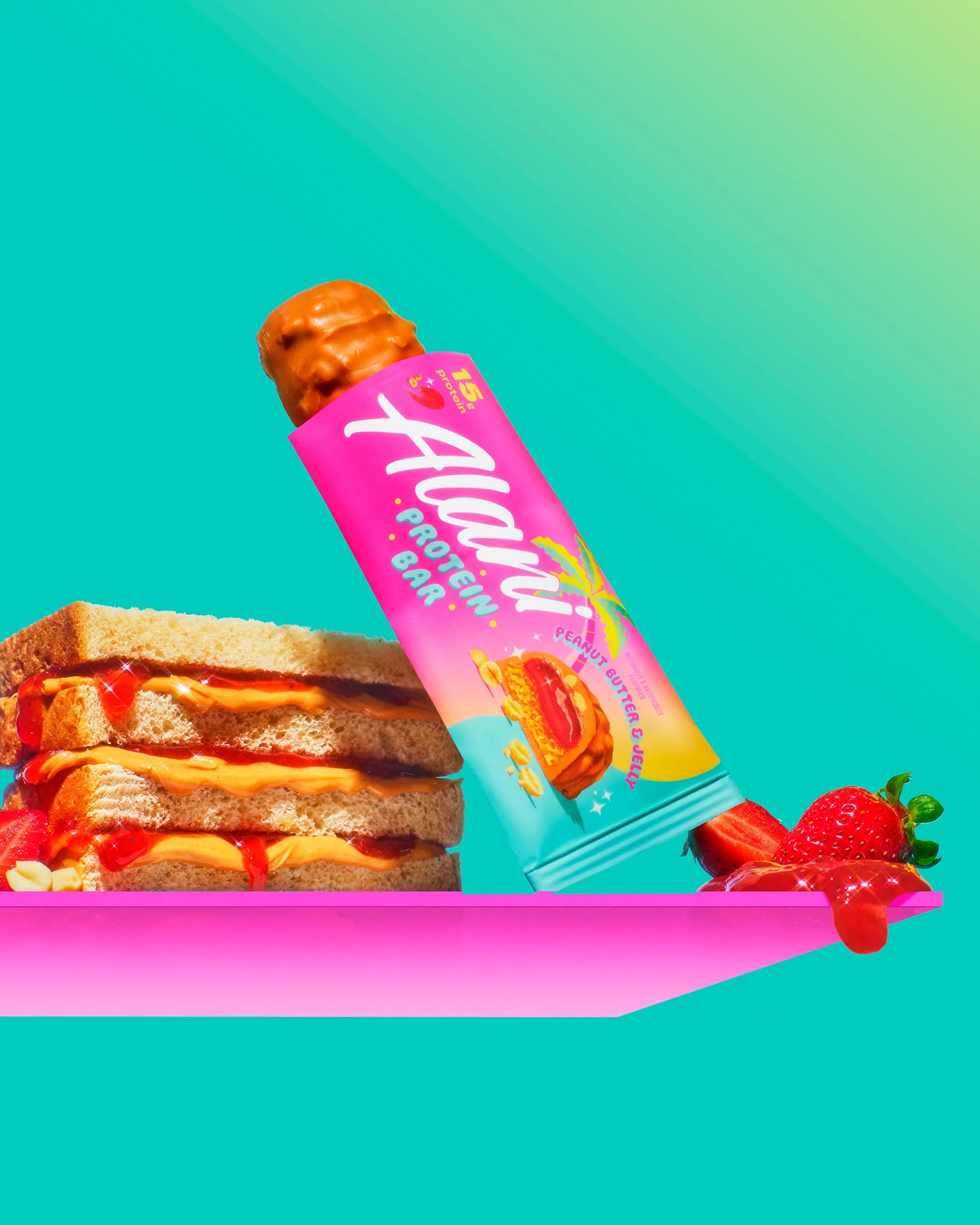 Alani Nu Featured Protein Bar - Peanut Butter & Jelly - Image 3